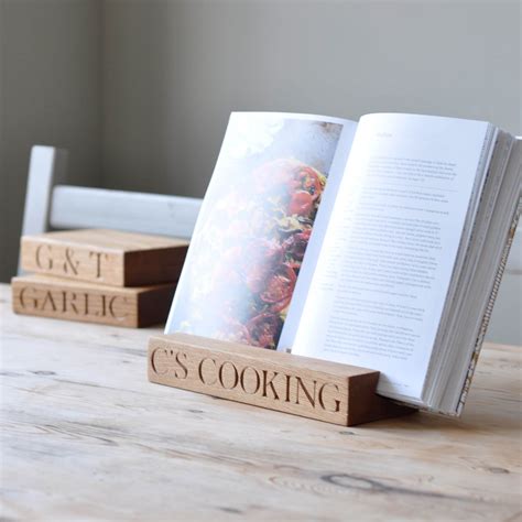 personalised cookbook stand|personalized cookbook stand ideas.